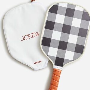 Limited-edition Recess Pickleball X J.Crew paddle and 4 unused wiffle balls